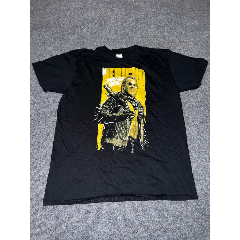 Gildan Chris Jericho Demo God AEW Wrestling Graphic T-Shirt Black Large